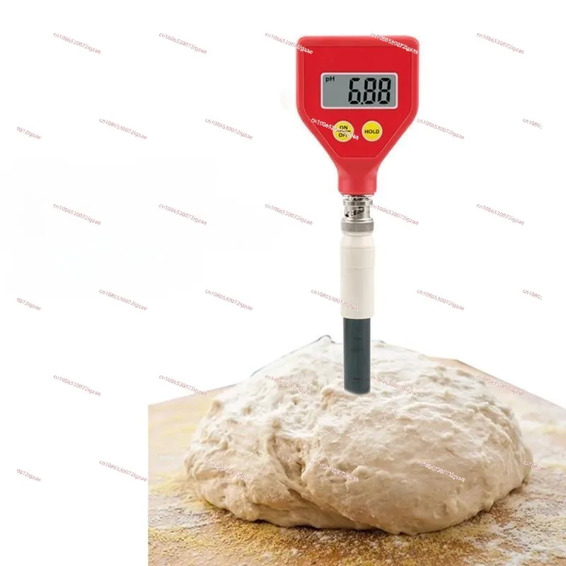 Dough pH tester, skin surface paper flat solid pH meter, portable acidity meter tester