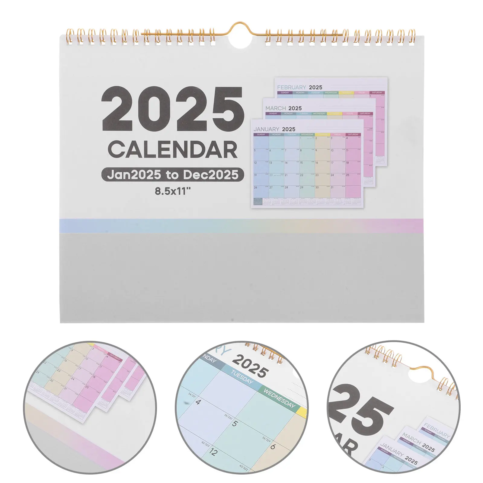 

Small Wall Calendar English Monthly European Style Hanging Calendar Office Use Clear Printed Wall Calendars Calendars