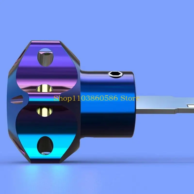 

242A Aluminum Motorcycle Key Head Hexagon Key Bit Tip Replacement Auto Decoration Accessories for Easy Unlocking and Security