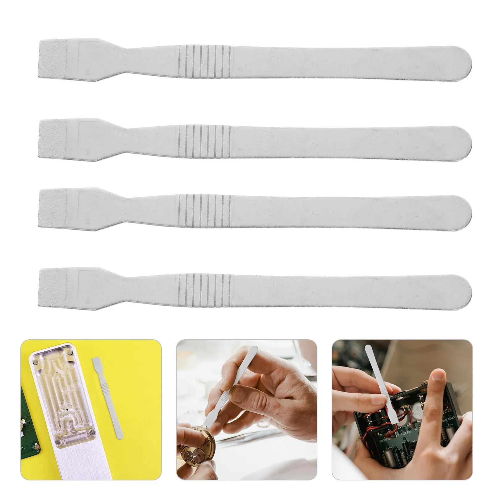 20Pcs Stainless Steel Pry Tool Electronics Repair Multi-Function Solder Paste Spatula Scraper for Circuit Board Cleaning