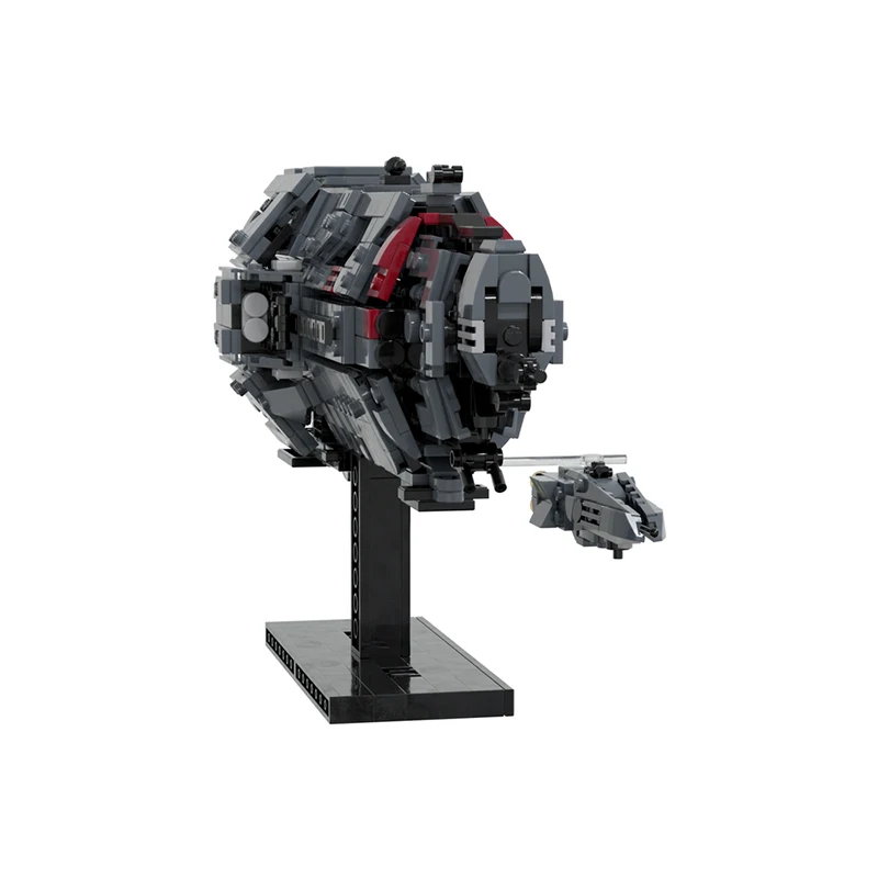 913 ชิ้น MOC-240770 ยานรบหนักคลาสออทัมน์ โมเดลยานอวกาศจากเกมและภาพยนตร์ยอดนิยม ตัวต่อบล็อก ของเล่นสร้างสรรค์ ของขวัญสำหรับผู้ใหญ่