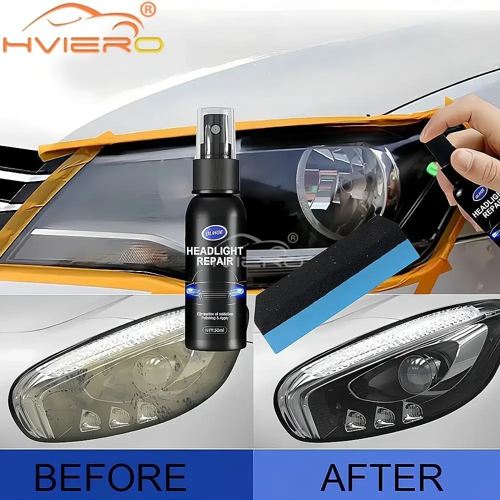 Car Remover Oil Film Repair Fluid Headlight Polishing Agent Scratch Renewal Polish Maintenance Liquid Kit Care Auto Accessories