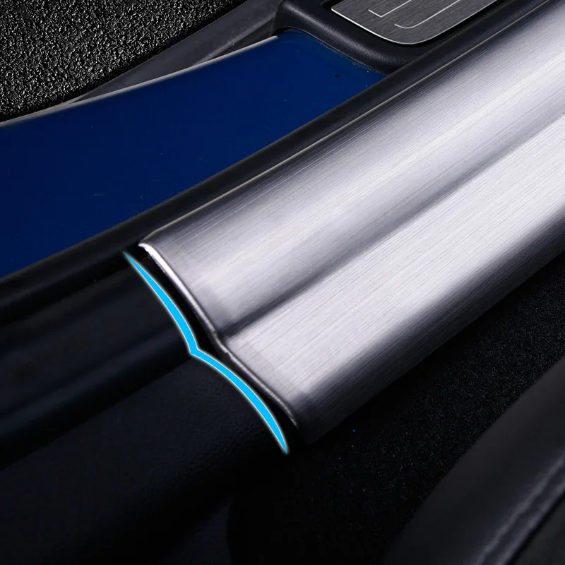 Stainless Steel Car Threshold Bumper Door Sill Protector Cover For MINI Cooper F54F55F56F60R60 Clubman Countryman Accessories