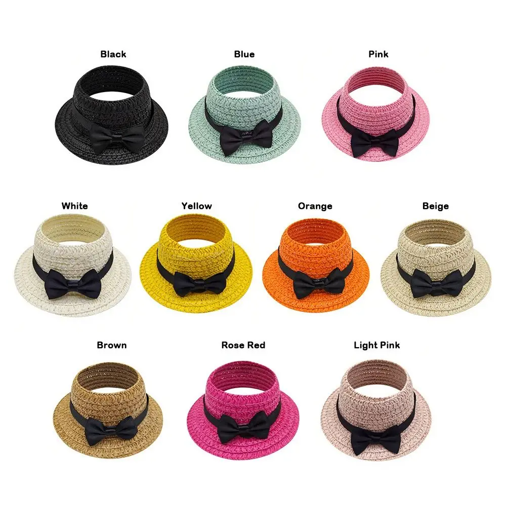 Mehrere Stile 10,5 cm Strohhut BOGEN Stylebow Kamera sitzende Puppen Zubehör süßes Design Cosplay Requisiten DIY Geschenk Modepuppen