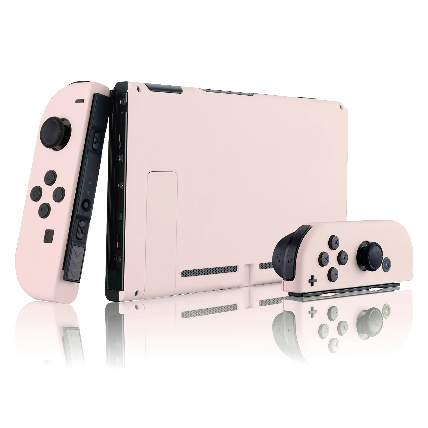 eXtremeRate Console Back Plate & Controller Housing & Buttons for Nintendo Switch - Sakura Pink