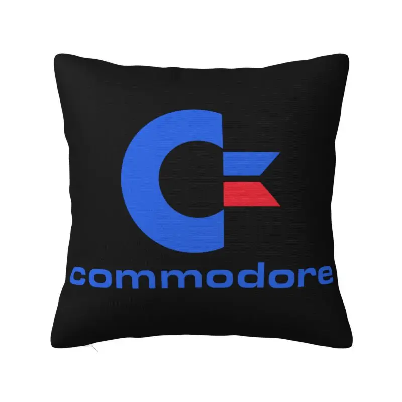 Nordic Style Commodore 64 Cushion Covers  Velvet C64 Amiga Computer Throw Pillow for Sofa Car Square Pillowcase Decoration