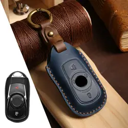 1pc 4/5/6 Botton Leather Car Key Case Cover for Buick Envision Vervno GS Avenir GL6 Encore Firstland GL8 LACROSSE Opel Astra K