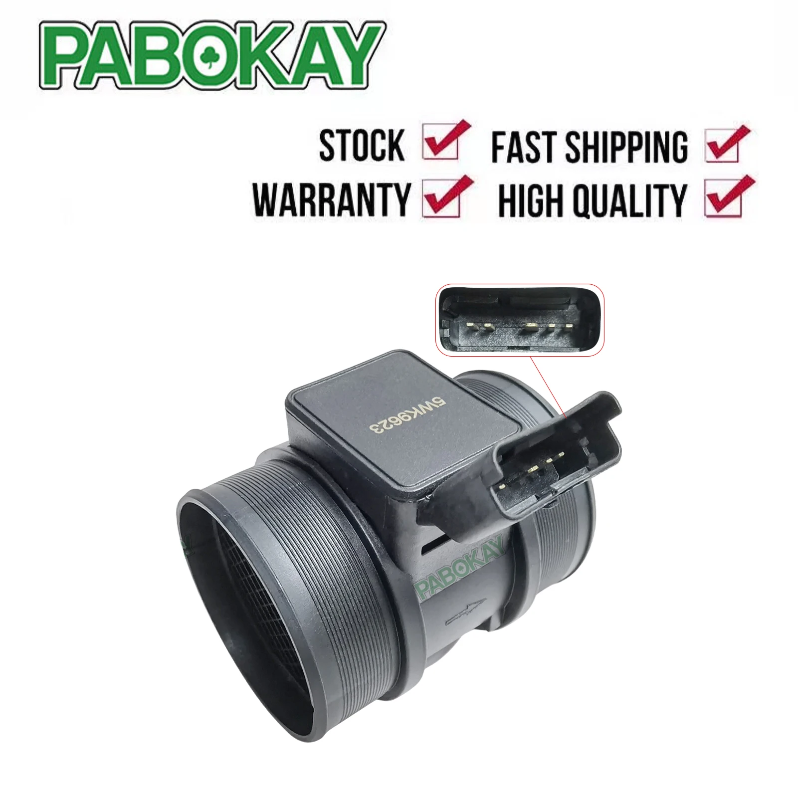 

MAF Mass Air Flow Meter Sensor For Citroen Berlingo Xsara Relay Peugeot 1.9 2.0 2.2 HDI 5WK9623 5WK9623Z 000019208Q 9639794880