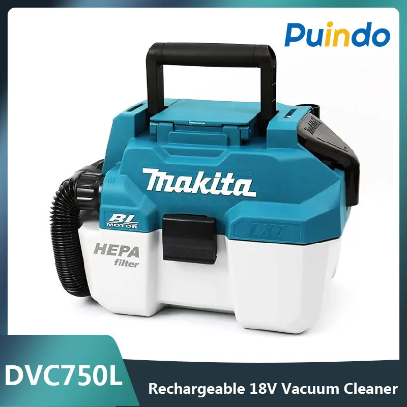 Makita DVC750L Rechargeable 18V Vacuum Cleaner Multi-function Brushless Hair Dryer Cleaning & Dust Removal Cleaning Machine