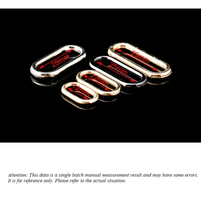 12-30mm Oval  Buckles Bag Strap O Ring Webbing Connect Clasp Dog Collar Rings Keychain Egg Button Hook Accessories