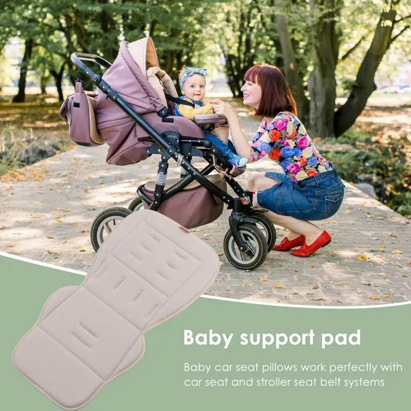 Baby Stroller Cushion Pad Ergonomic Stroller Insert With Head And Body Support Breathable Comfortable Baby Body Pillow Newborn