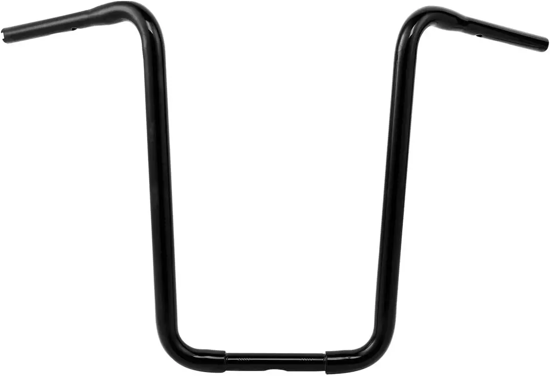 

1 1/4" Fat 19" Rise Handlebar Fit for Harley Davidson big twin and sportster models 1982-2013 with 3.5" center spacing Black