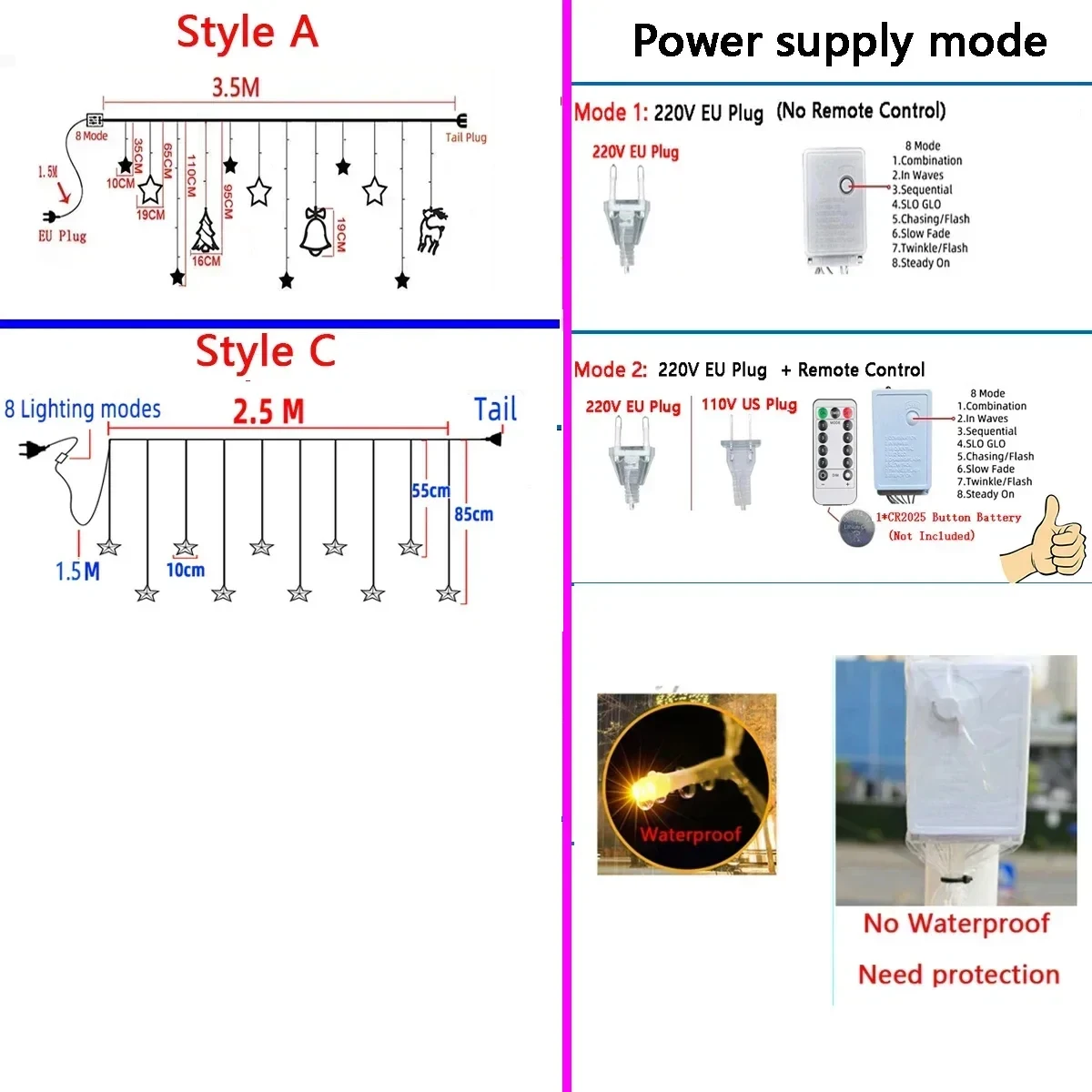 عيد الميلاد الديكور LED ستار جارلاند الستار الجنية سلسلة أضواء للمنزل شجرة عيد الميلاد 2026 السنة الجديدة حفلة عطلة نافيداد ديكور