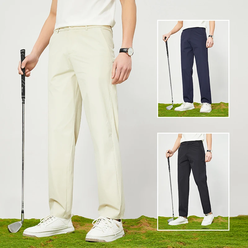 Trade King Golf Ice Silk Pants Men's Lightweight Breathable Qui Dry Cool Feeling Casual Trousers Faion Urban Sle