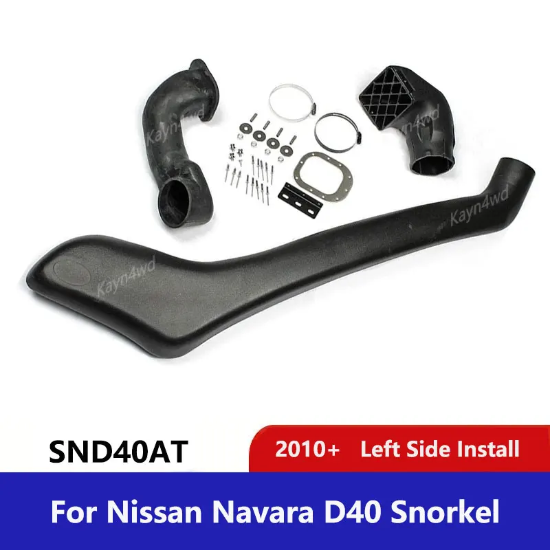 Off Road 4x4 Exterior Accessories Air Ram Intake Snorkel Kit For 2010+ NISSAN Navara D40 Auto Parts Wading Breath Hose Pipe Set