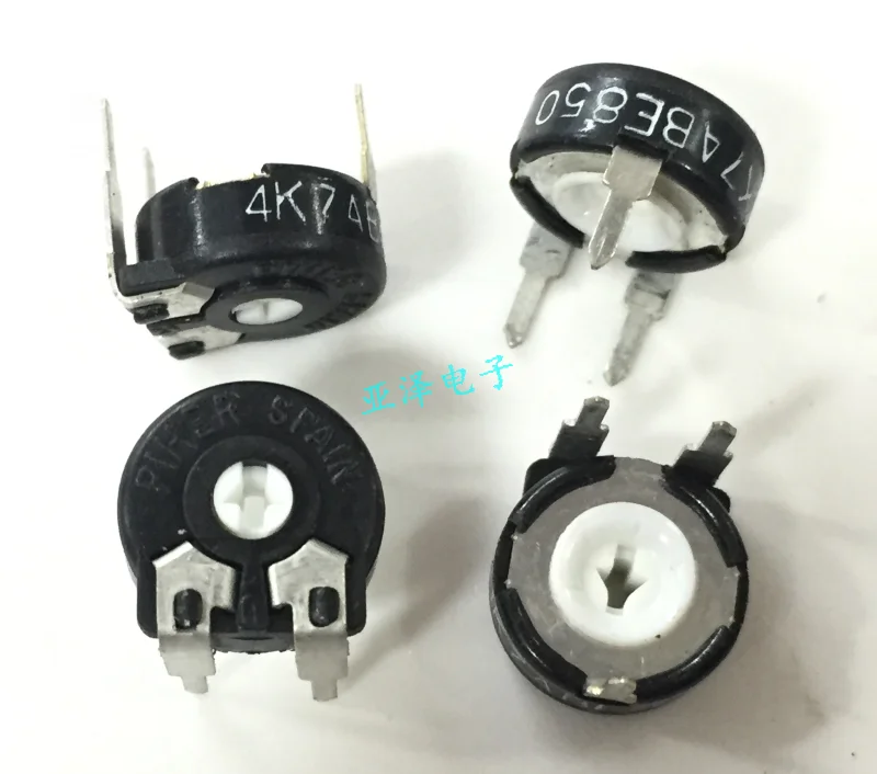 

3PCS/lot Spanish PIHER Adjustable Resistance Potentiometer PT10-4.7K