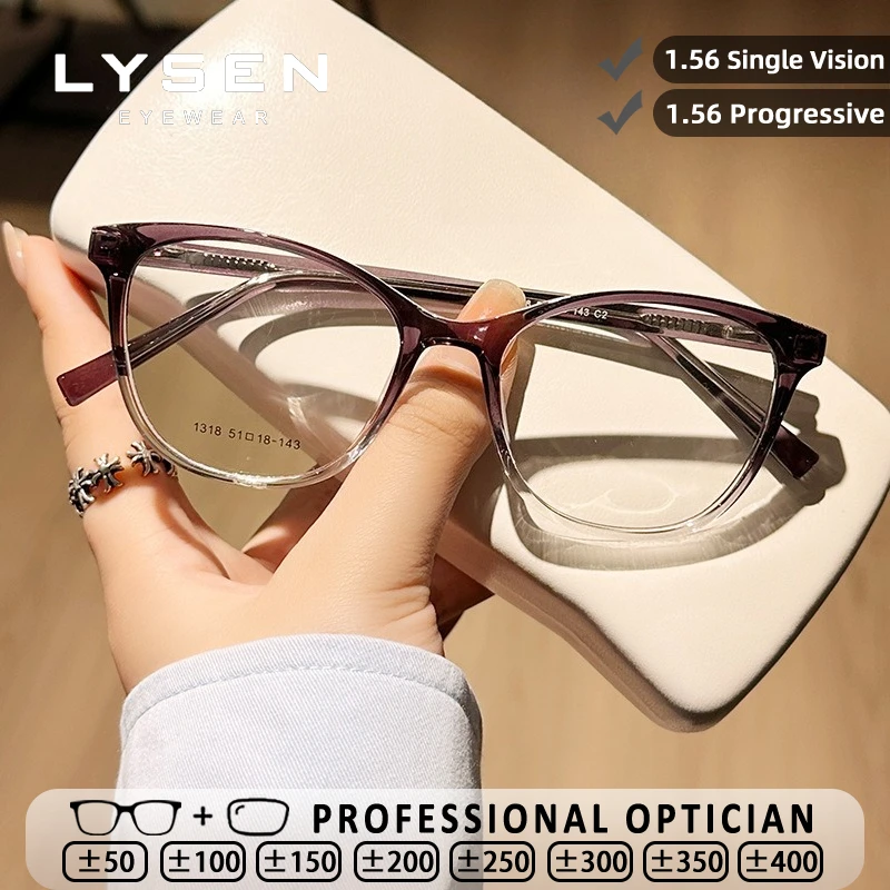 

LYSEN Classic High Quality Reading Glasses Women Anti Blue Light Customized Prescription Glasses Myopia Hyperopia Eyeglasses