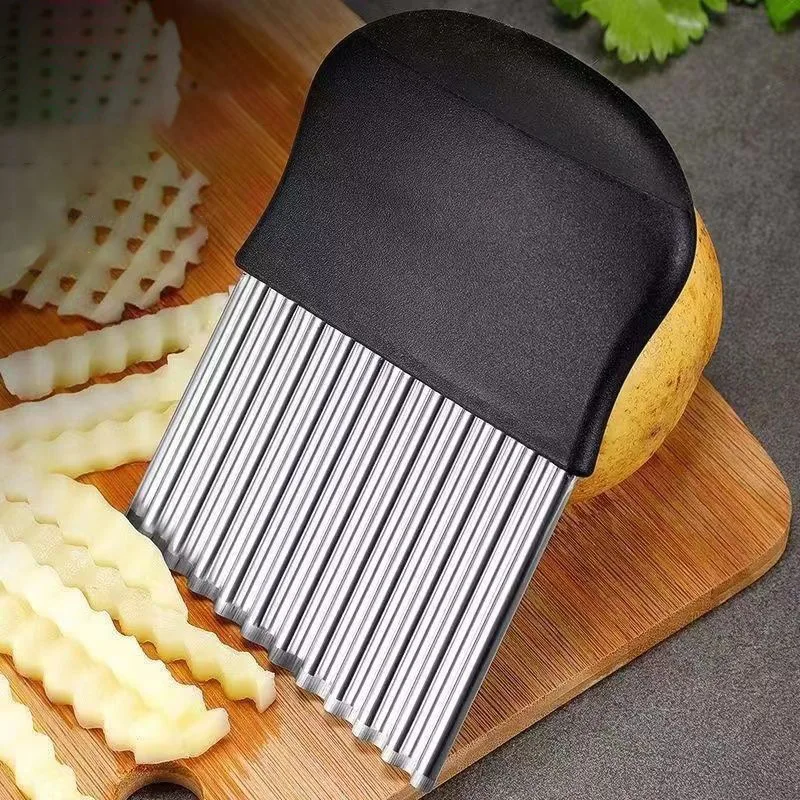 Ripple Knife Stainless Steel Fancy Cutting Artifact, Suitable for Potato Chips, Grids, and Various Vegetables