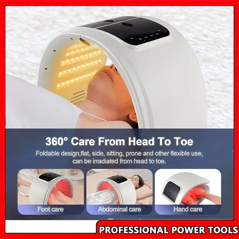 7 ألوان LED آلة الفوتون مع نانو رذاذ الجلد ترطيب الوجه والجسم قناع صالون سبا المنزل استخدام الجلد تجديد حب الشباب العناية بالبشرة #1