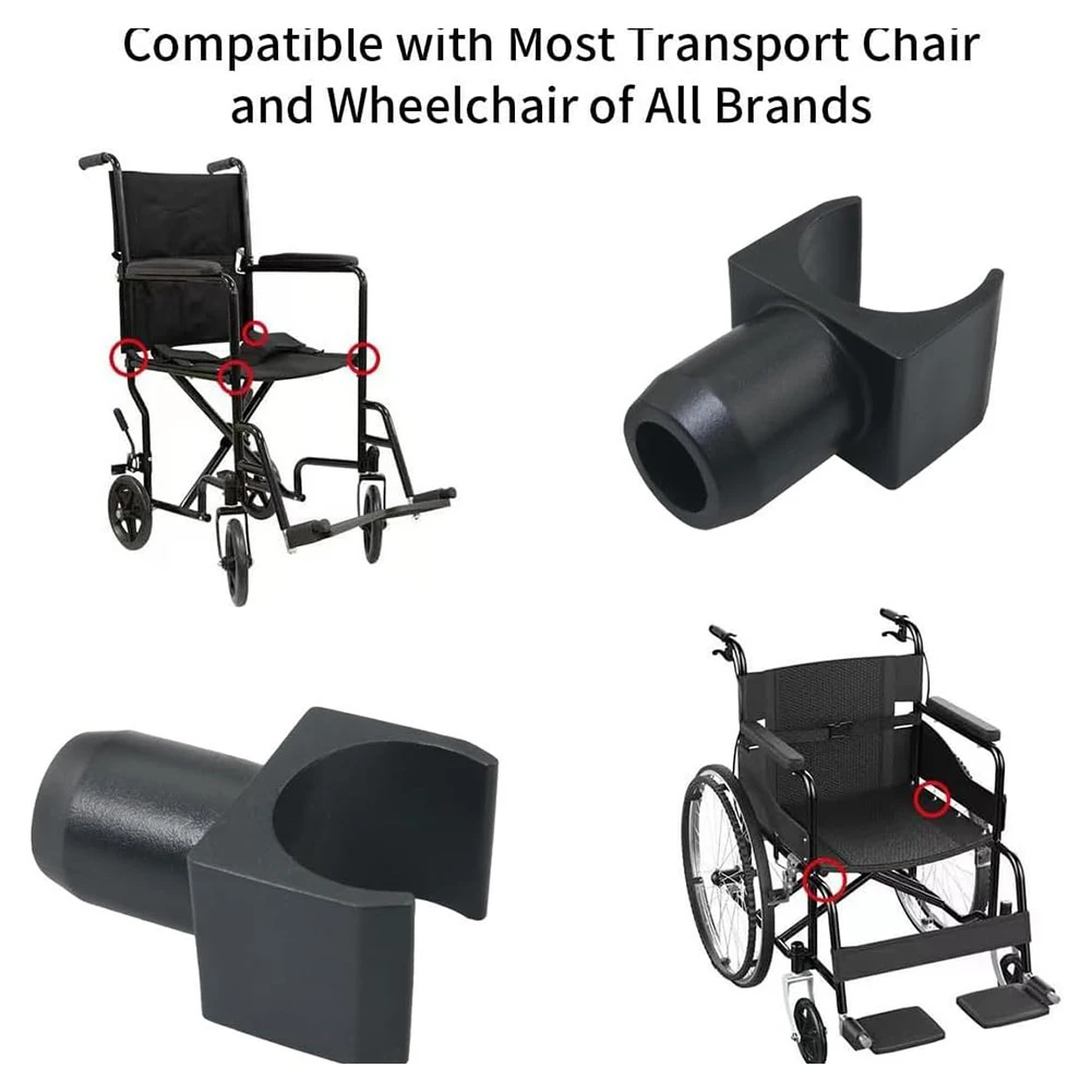 4PCS Rail Guide Wheelchair Seat U-Shaped Rail Guide Rail Slider Set Furniture Casters Part Plastic Hardware For Home Improvement