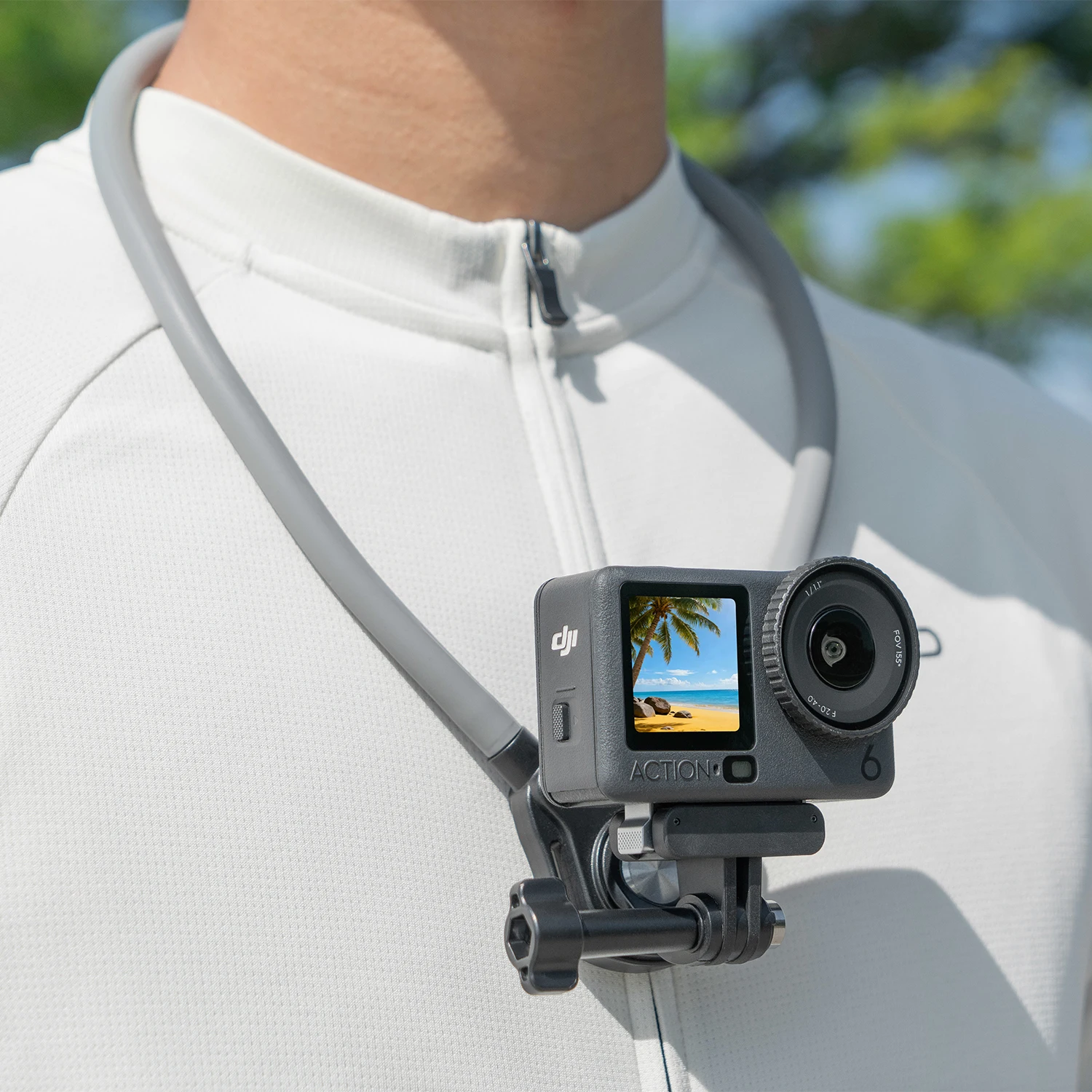 Nackenhalterung für Freihändige Aufnahmen für GoPro 13 12 11 10 9 8 DJI Osmo Action 6 5 4 3 Pocket 3 4P Insta360 X5 X4 X3 Vlog-Zubehör – Detail 10