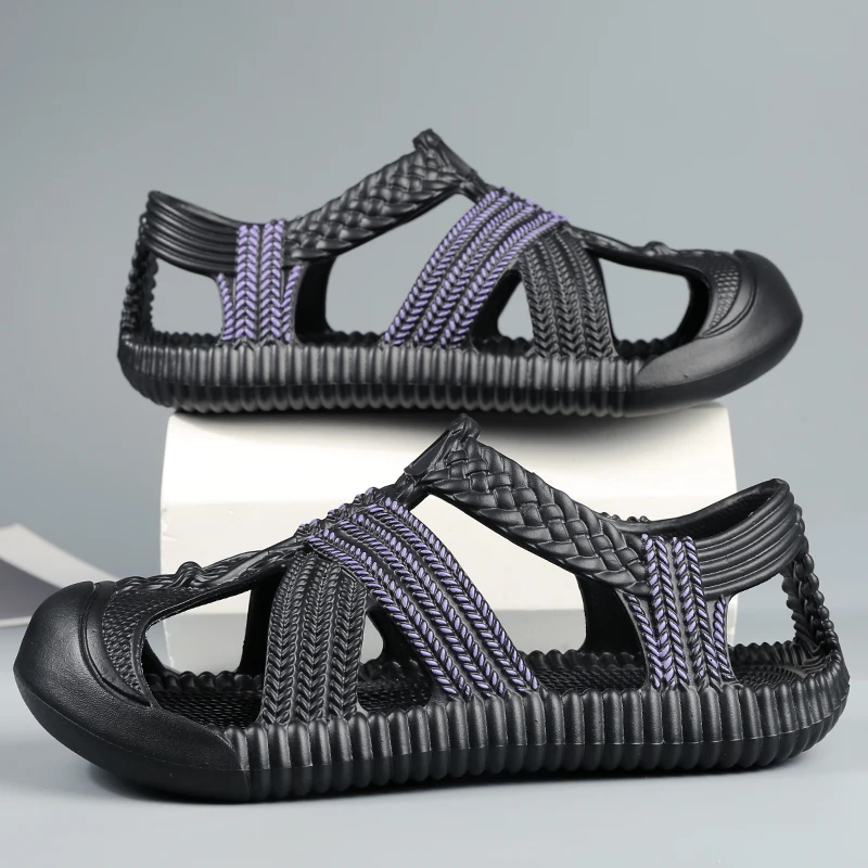 

YRZL Men's Slides Sandals Lightweight Comfortable Slippers for Men Summer Beach Shoes Anti-Slip Soft EVA Sole Outdoor Footwear