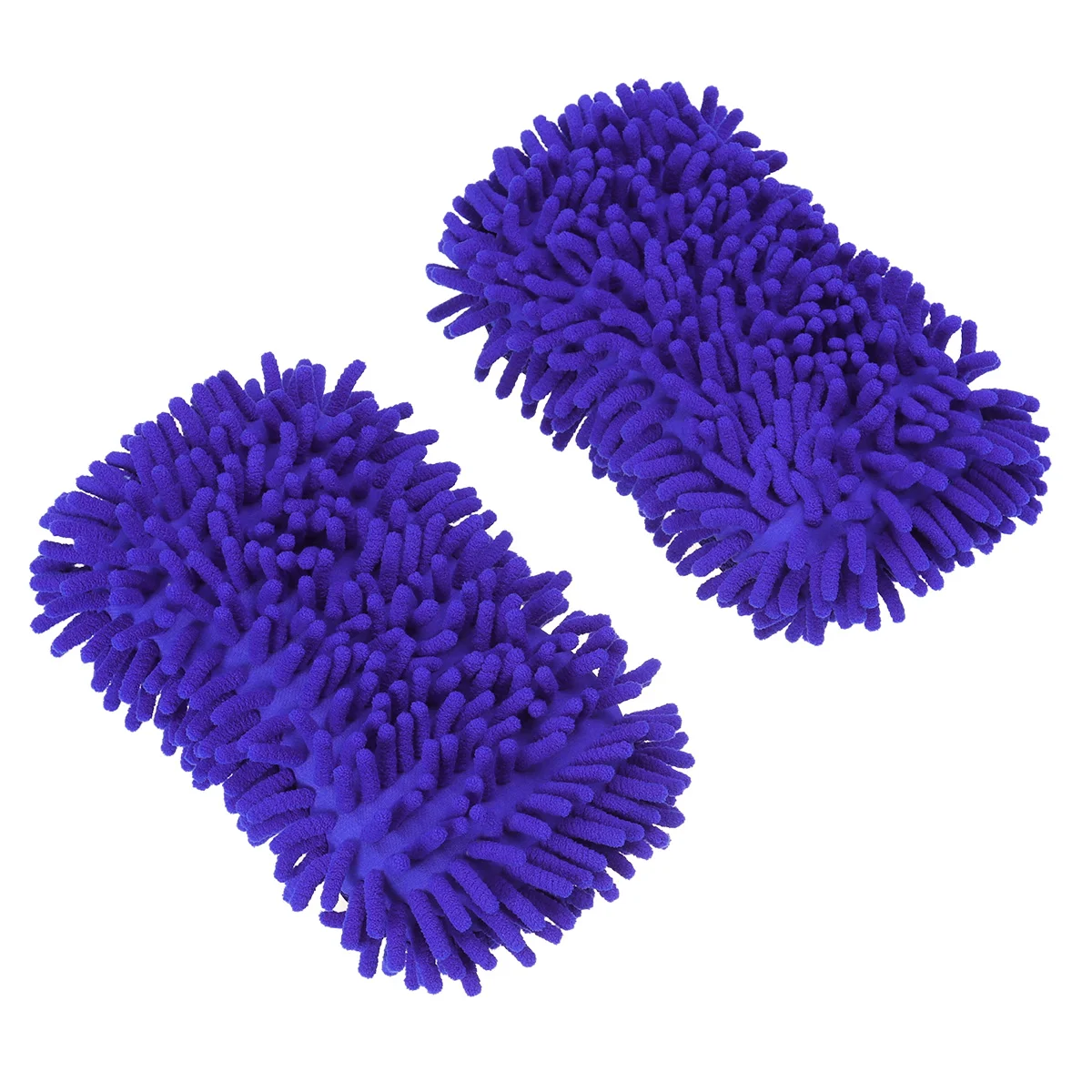 

2 Pcs Orange Car Wash Mitt Multifunction Comfortable Sponge Cleaning Auto Gloves Microfiber