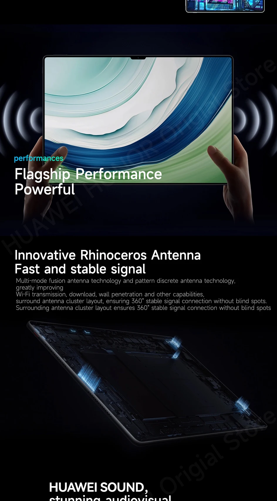 2023 Wifi/LTE HUAWEI MatePad Pro 13.2-inch Tablet OLED 2.8K 144Hz 94% Screen-to-body Ratio HarmonyOS 4 10100mAh