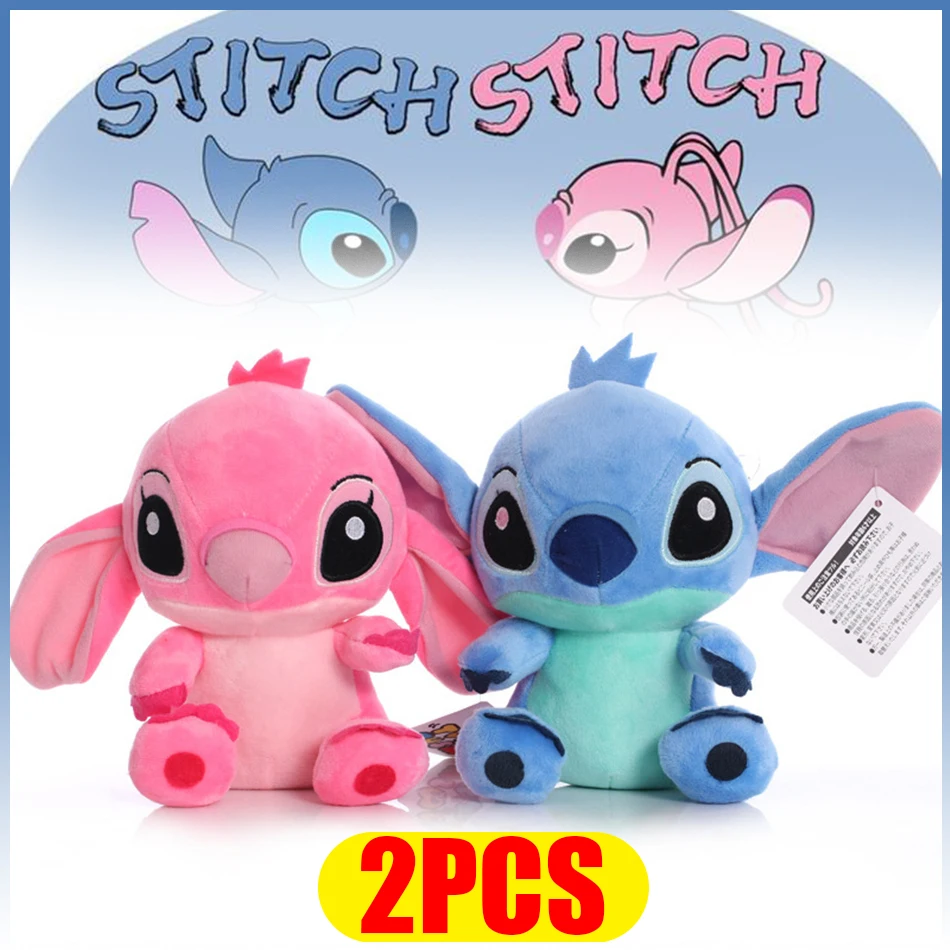 12cm 20cm 25cm Stitch Stuffed Plush Models Cartoon Stuffed Plush Dolls Anime Plush Baby Toys Kawaii Kids Birthday Gift