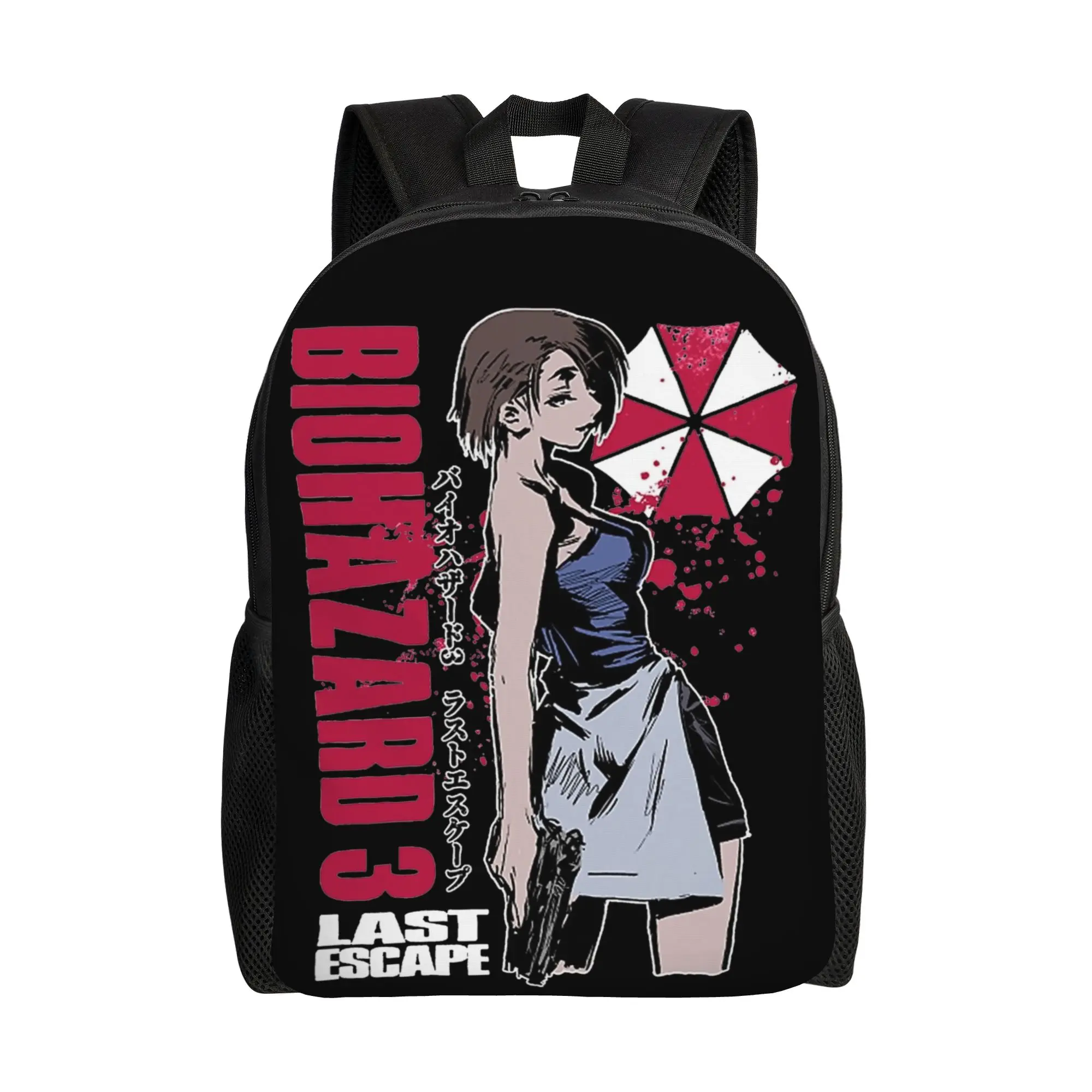 

Рюкзак Resident Evil для мужчин и женщин, повседневный, для студентов, для походов, путешествий, с принтом видеоигры, для ноутбука, холщовый, в подарок