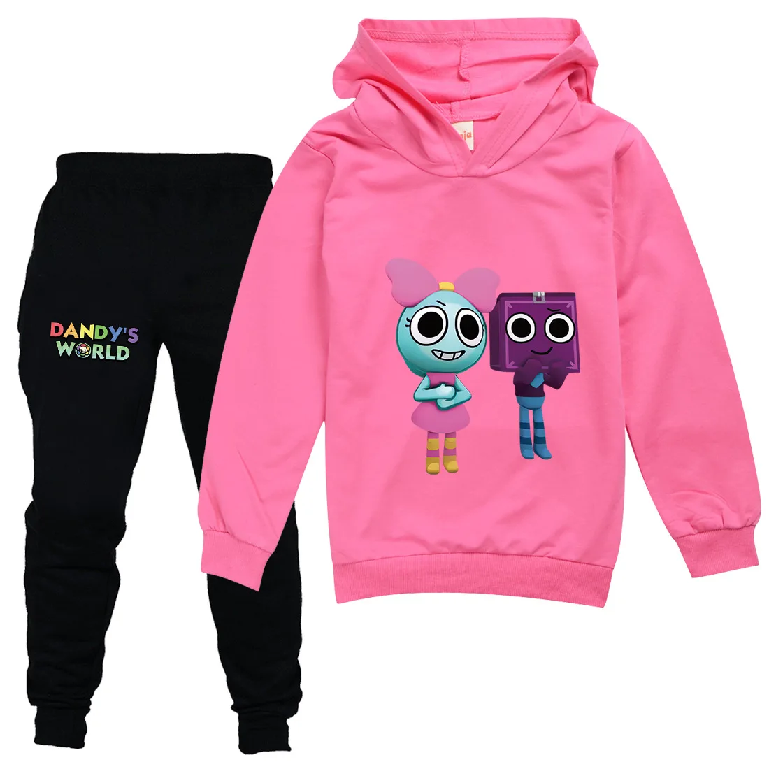 Cartoon Dandys World Clothes Kids Dandy's World Hoodie+Jogging Pants 2pcs Sets Boys Fall Autumn Tracksuit Toddler Girls Outfits