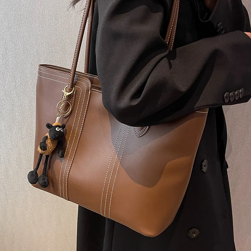 Women New Messenger Handbag Ladies PU Travel Large Capacity Commuting Tote Bags Travel Messenger Sling Shoulder Bag Hand Bolso