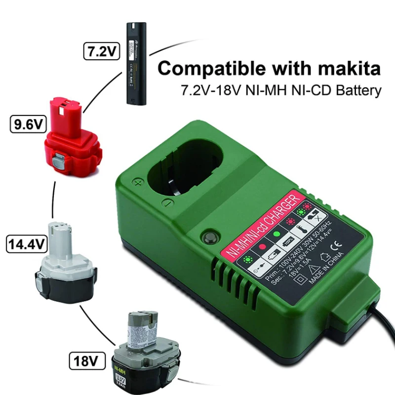 UB10SE Battery Charger Electric Drill Charger NI-MH/NI-CD for Hitachi BS1214S UC18YG DC1414 7.2V 9.6V 12V