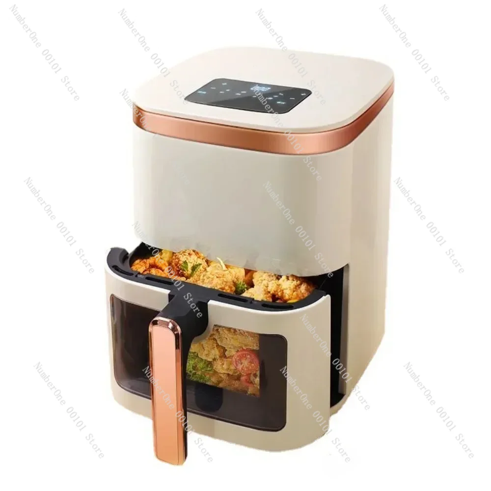 12L  Air Fryers Without Oil Hot Air Electric Fryer with Viewable Window Touch Screen Home Square Deep Fryer Airfryers 220V