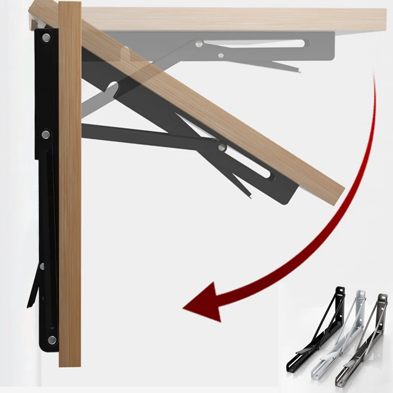 Adjustable Wall Shelves Caravan Triangle Folding Angle Bracket Heavy Support Mounted Table Shelves Home Hardware