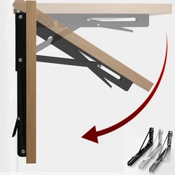 Adjustable Wall Shelves Caravan Triangle Folding Angle Bracket Heavy Support Mounted Table Shelves Home Hardware