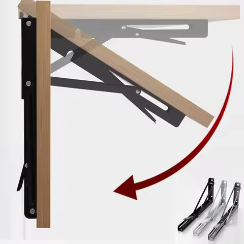 Adjustable Wall Shelves Caravan Triangle Folding Angle Bracket Heavy Support Mounted Table Shelves Home Hardware