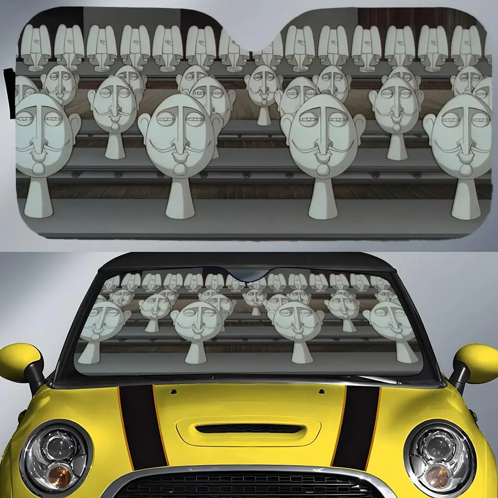 

Movie The King and the Mockingbird Sun Visor Car Front Windshield Sun Shade UV Block Heat Insulation Sun Visor Window Cover