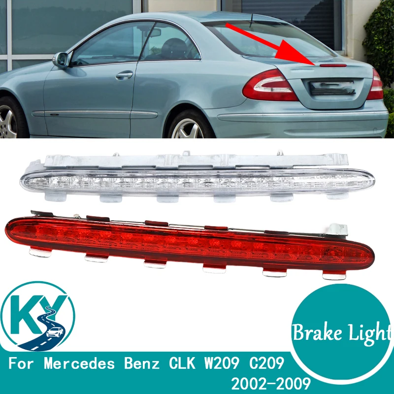 メルセデスベンツ-clk-w209-c209-2002-2009-ledリアサードブレーキライトシグナルランプハイブレーキライトカーアクセサリー-2098201056