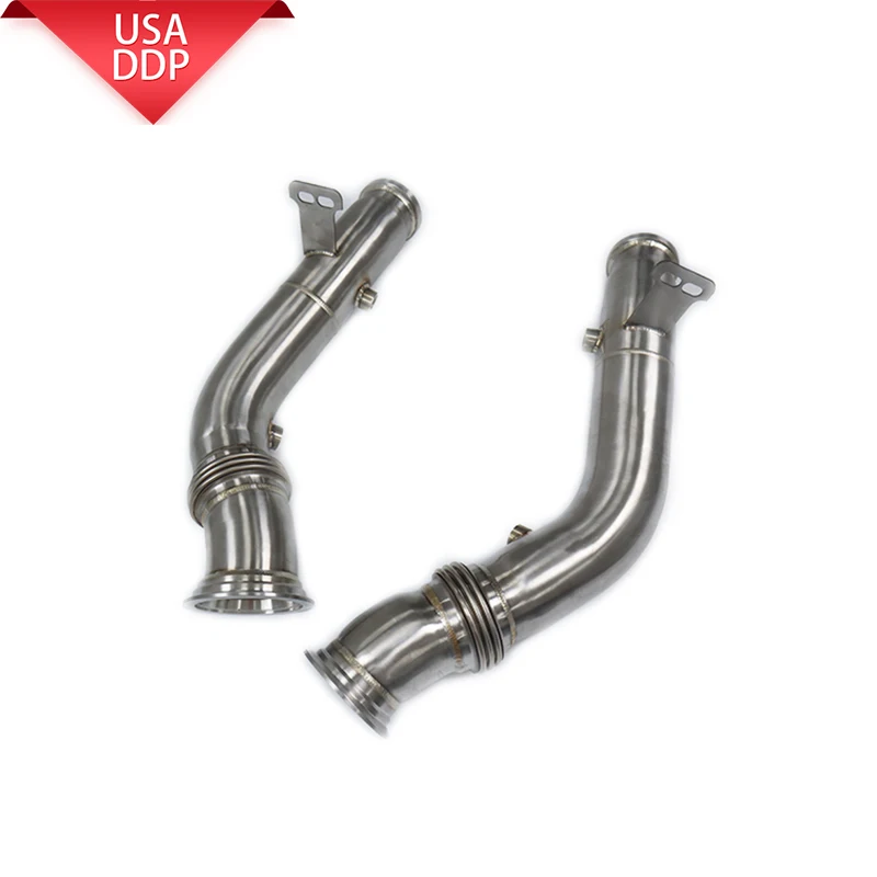 

ING for Mercedes Benz C43 E43 LHD without heat shield, enlarged pipe diameter and lengthened version TIG manual welding