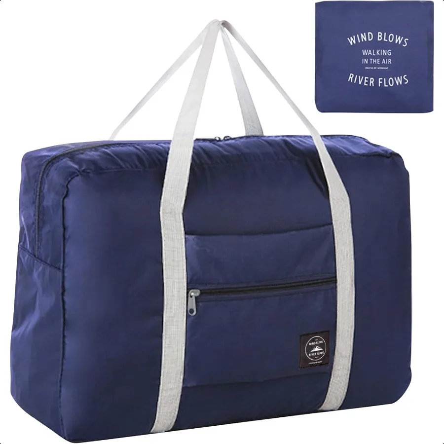 

Foldable Travel Duffel Bag Tote Carry on Lage Bag Spirit Airlines Personal item Sports Gym Bag Water Resistant Weekender Overni
