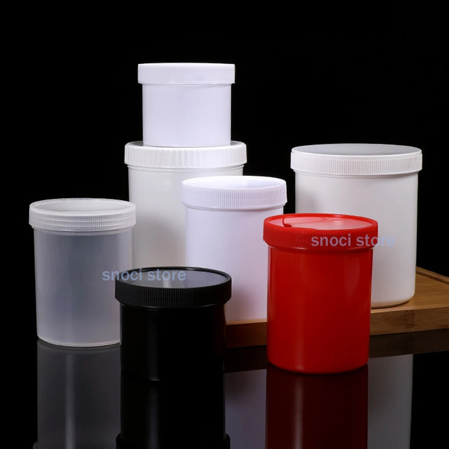 3Pcs Empty Plastic jar for Cosmetic Cream Makeup Container Food Grade Wide Mouth storage bottle leakproof Plastic Bottle
