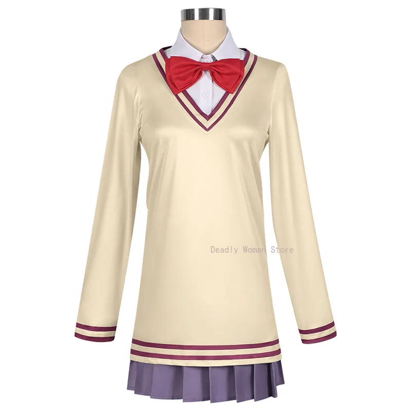 En Stock S-2XL Aira Shiratori Cosplay Costume Perruque Anime DANDADAN Cosplay Uniformes Scolaires Halloween ixTenues pour Femmes