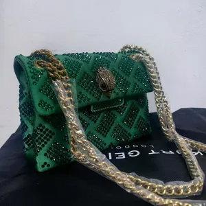 2025 New Kurt Geiger New Niche Hot Drilling Joker Hanging Eagle Head Magnetic Buckle Multicolored Bag Advanced Retro 6 Main Sales Kurt Geiger Bolsa - №3
