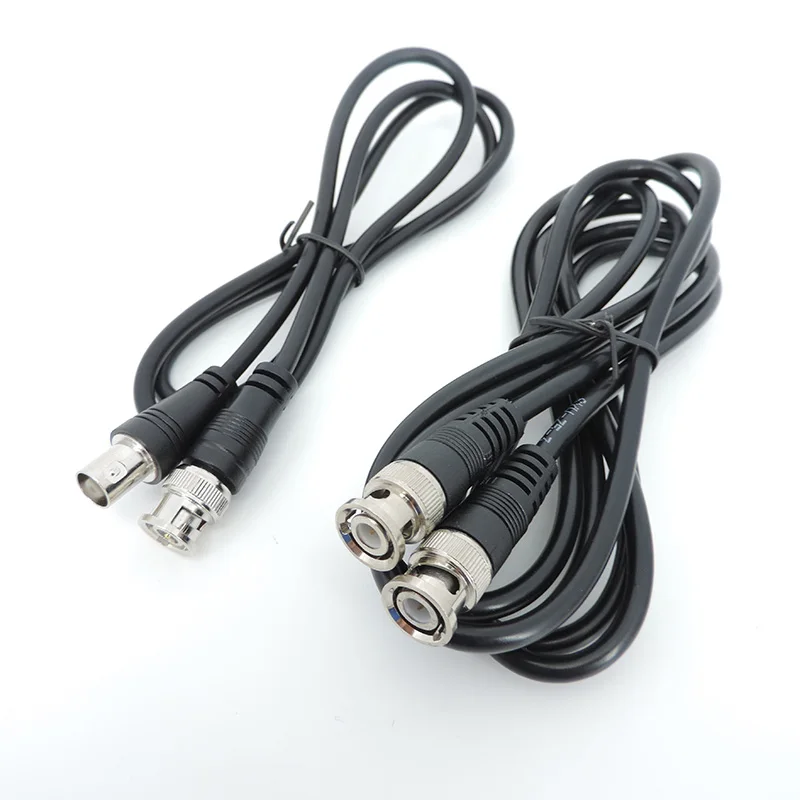 BNC Male to Male female Adapter dual head Cable video Connector extension Pigtail Wire For CCTV Camera Accessories 0.5m-3meters