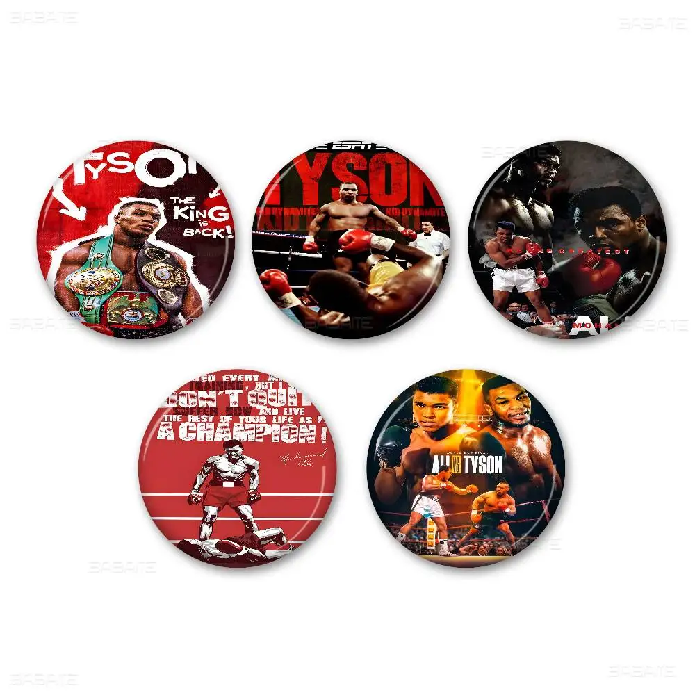 M-Muhammad Ali M-Motivational صفيح لينة زر دبوس بروش شارة معدنية مخصصة مجوهرات اكسسوارات قبعة حقيبة التلبيب