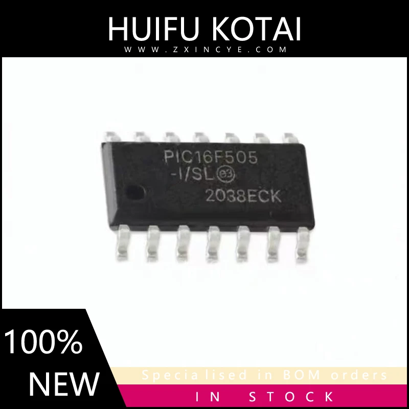 1PCS PIC16F505-I/SL PIC16F505 SOP-14 New Spot Inventory