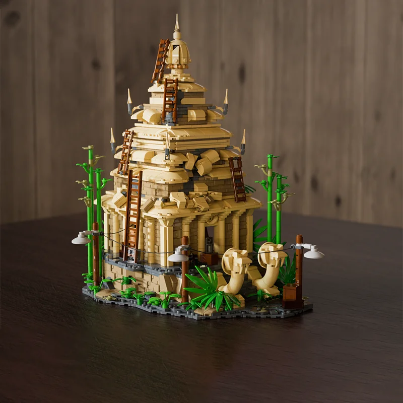 

1819PCS MOC Custom Modular The Temple of The Forbidden Eye Architecture Building Blocks Model Assembly Children Festival Gift