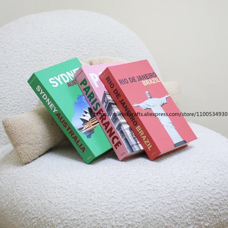 

6 шт./лот, модные поддельные книги, украшение для кофе, настольная модель Libros Decorativos, фигурки, миниатюры для комнаты, виллы, домашний декор