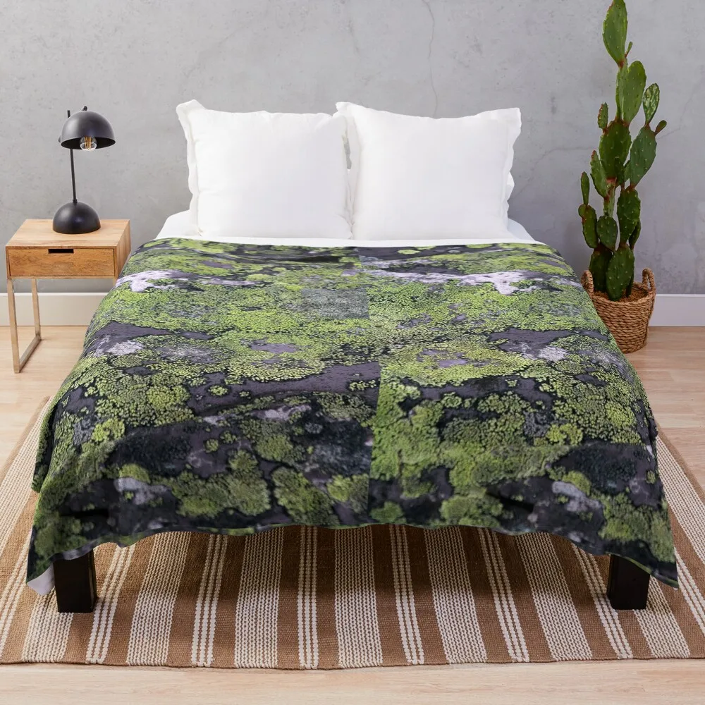 

lichen Throw Blanket Durable Warm Blanket for Daily Home Use